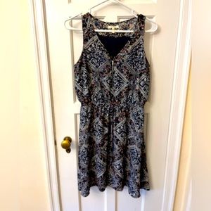 Maurices lined zip front dress